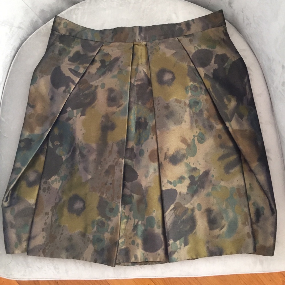 J. Crew taffeta green skirt. Green. Sample.